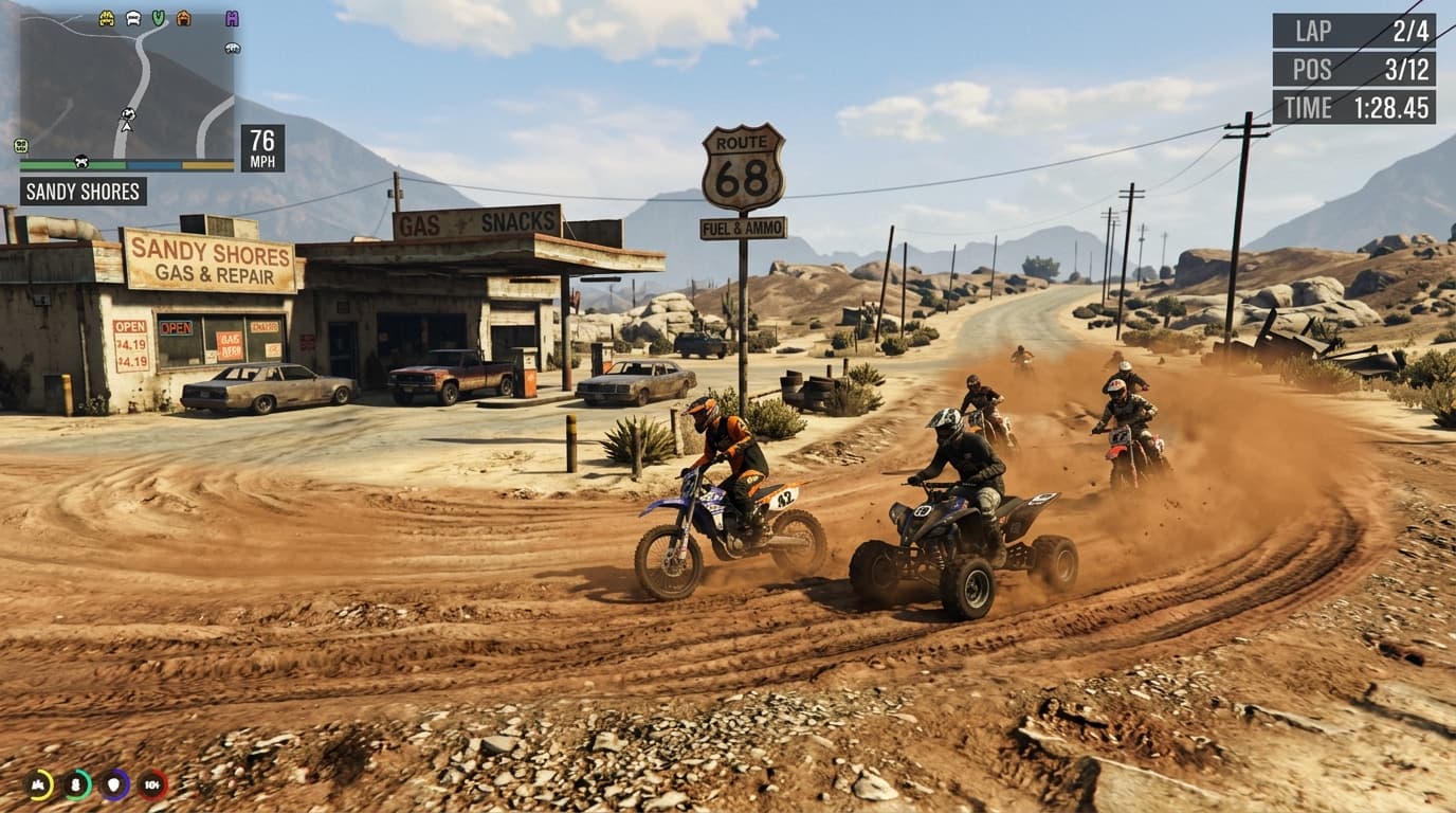 The race in the desert